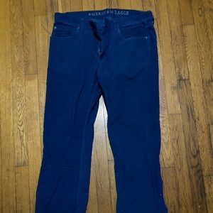 Corduroy blue pants